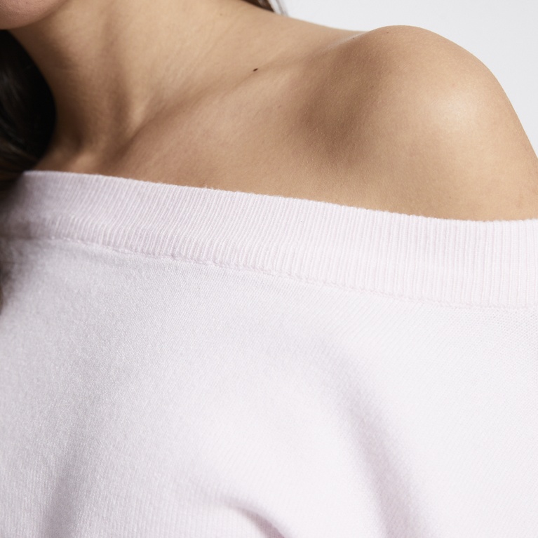 Off-shoulder knit sweater "Adriana"
